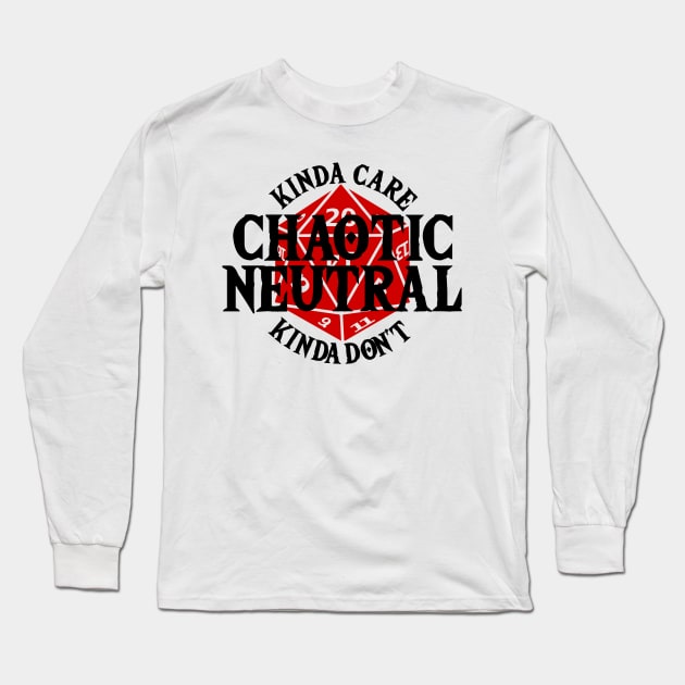 Chaotic Neutral Long Sleeve T-Shirt by Leopards